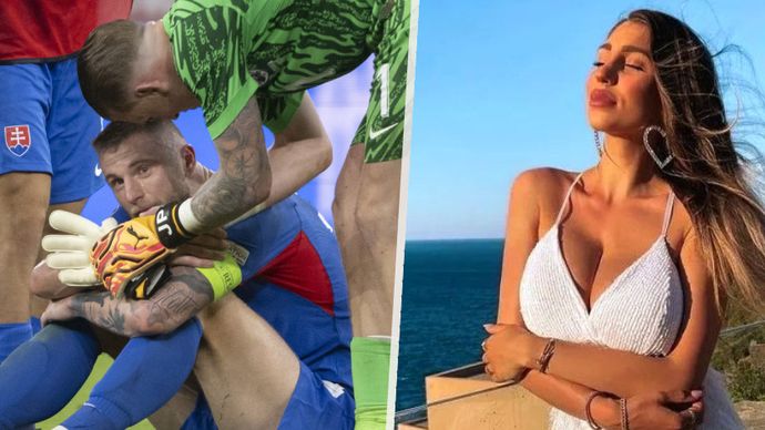 Kapitán Škriniar konec na Euru oplakal, utěšoval ho brankař Anglie Pickford. Ze smutku mu pomůže manželka Barbora.