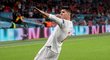 Vyrovnáno! Álvaro Morata slaví svou trefu na 1:1 v semifinále EURO 2021 s Itálií