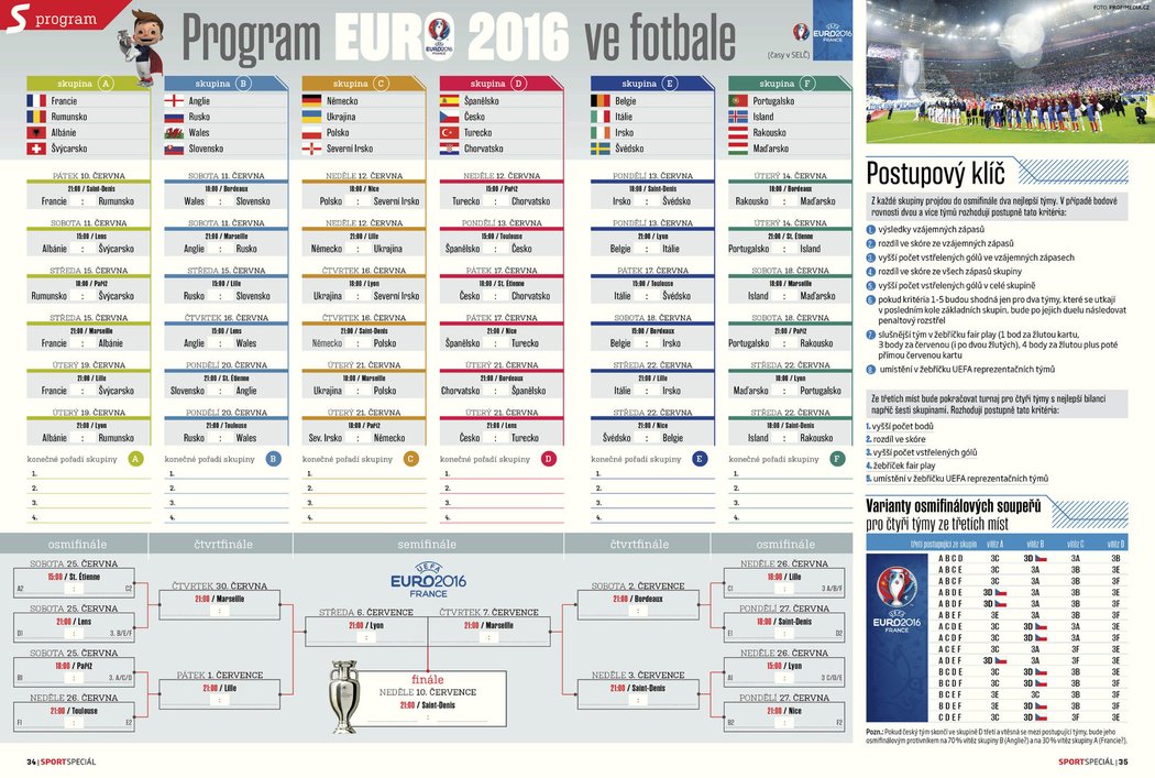 Speciální Magazín k EURO 2016: program
