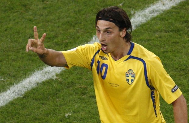 Švédský útočník Zlatan Ibrahimovic Švédský útočník Zlatan Ibrahimovic