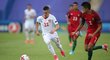 Srbský mladík Srdan Plavšić v zápase EURO U21 proti Portugalsku