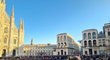 Fanoušci Slavie se sešli před slavnou katedrálou v Miláně