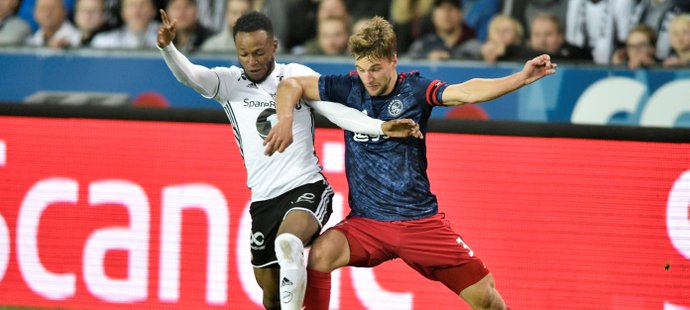 Fotbalisté Ajaxu Amsterdam v utkání play off Evropské ligy s Rosenborgem