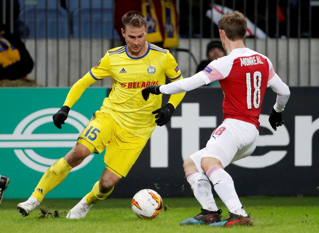 Fotbalisté Arsenalu prohráli na půdě BATE Borisov 0:1