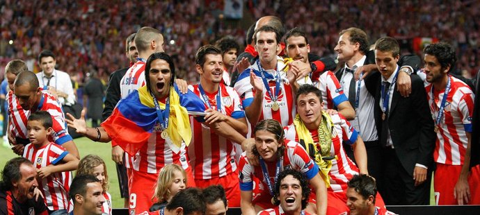 Vítězný tým evropského Superpoháru, španělské Atlético Madrid