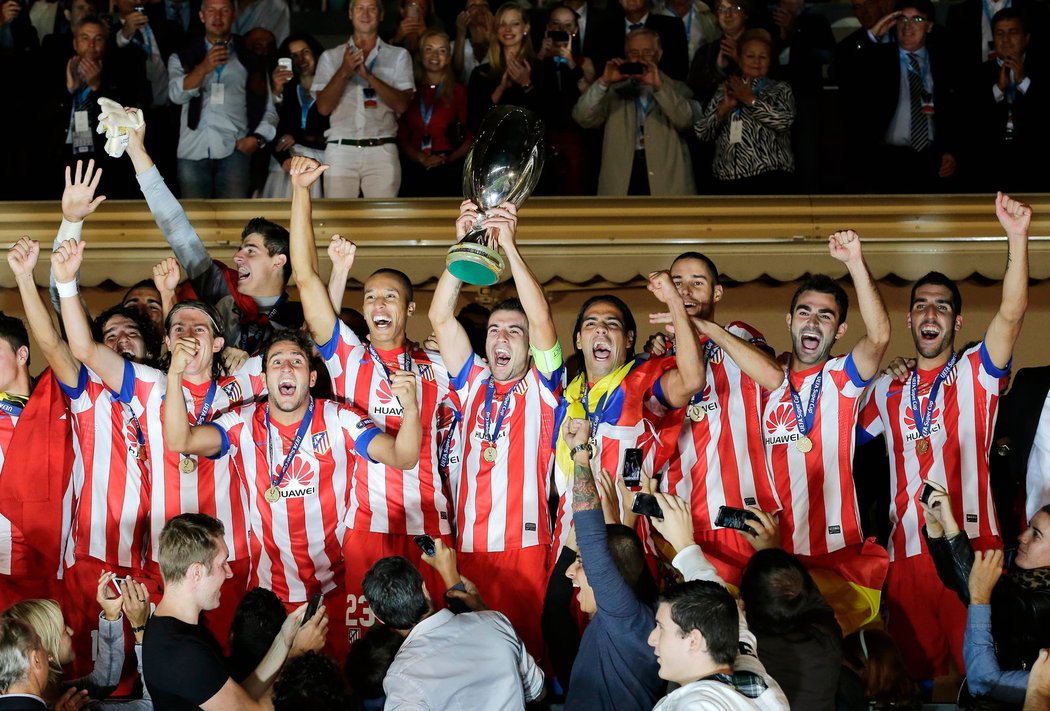 Atlético Madrid po vítězství v evropském Superpoháru