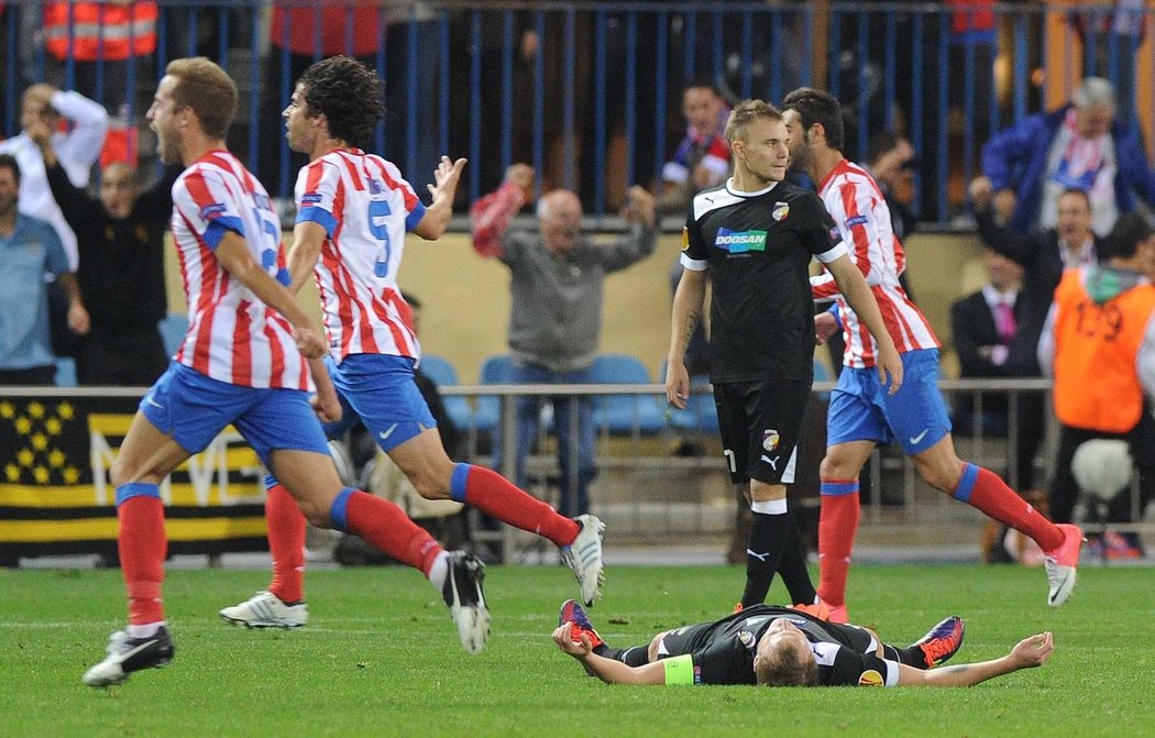 Plzeňský zmar. Viktoriáni drželi na půdě Atlétika Madrid v Evropské lize remízu až do úplného závěru, v nastavení však inkasovali a prohráli 0:1