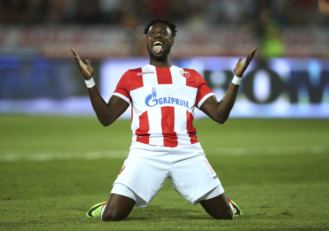 Richmond Boakye v barvách Crvene Zvezdy