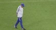 Maurizio Sarri s předzápasovým tréninkem Chelsea v Baku spokojený nebyl