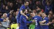 Emotivní radost hráčů Chelsea po postupu do finále Evropské ligy