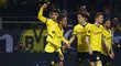 Radost hráčů Dortmundu po brance Hummelse