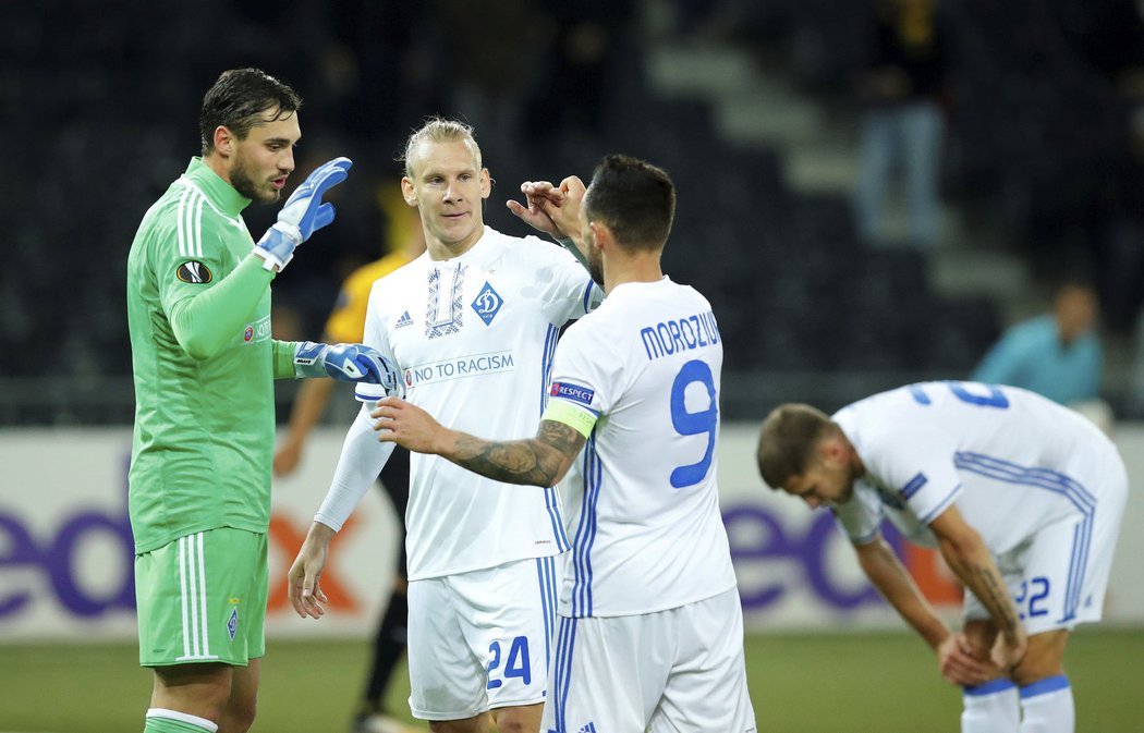 Fotbalisté Dynama Kyjev jsou prvním jistým postupujícím týmem do play off Evropské ligy