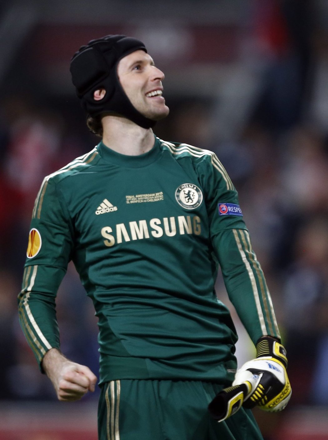 Gólman Chelsea Petr Čech se mohl těšit z vítězství ve finále Evropské ligy. Londýnský tým vyhrál nad Benfikou ve finále 2:1
