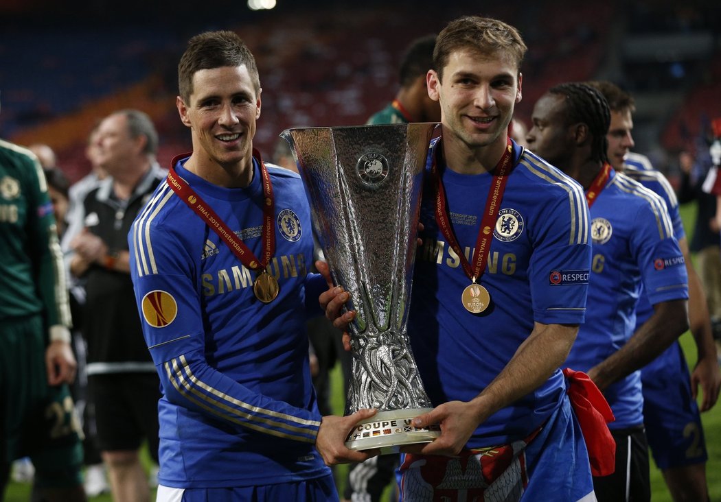 Tak tihle za to můžou. Fernando Torres a Branislav Ivanovič svými góly rozhodli o triumfu Chelsea ve finále Evropské ligy s Benfikou Lisabon (2:1)