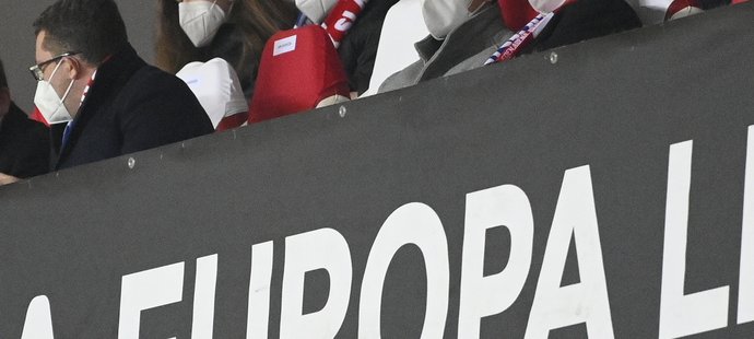 Roman Prymula se přišel podívat na zápas Slavie