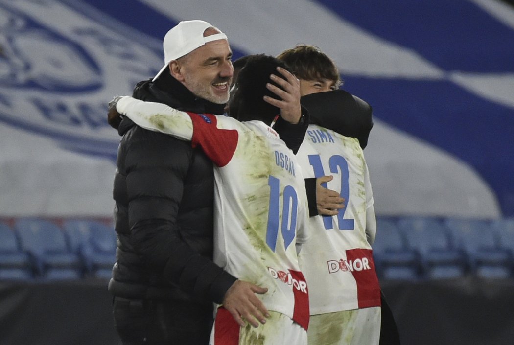 Spokojený Jindřich Trpišovský po postupu přes Leicester