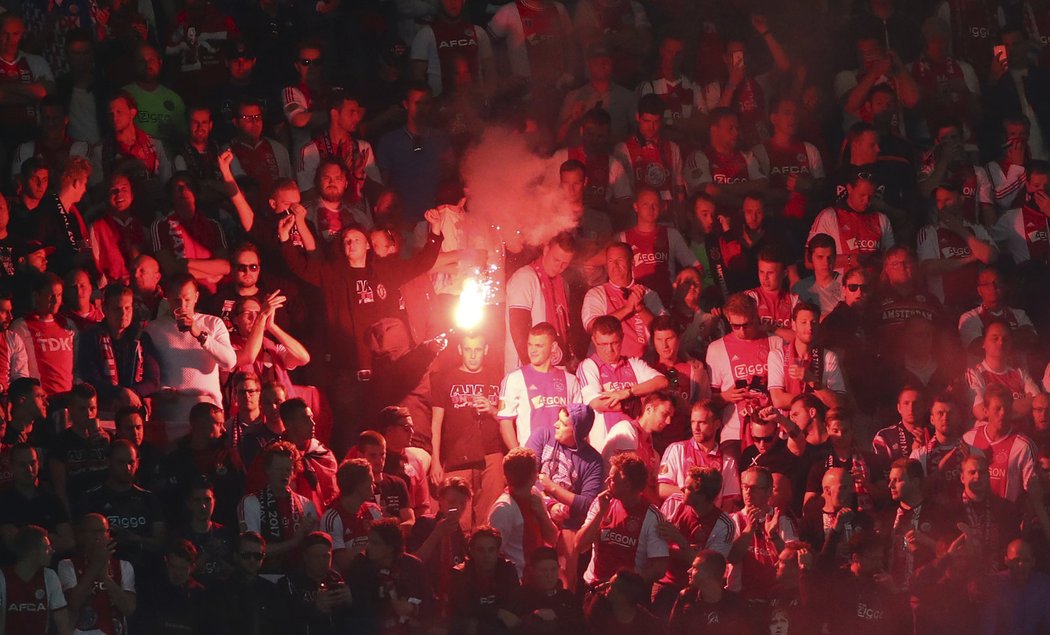 Fanoušci Ajaxu na finále Evropské ligy