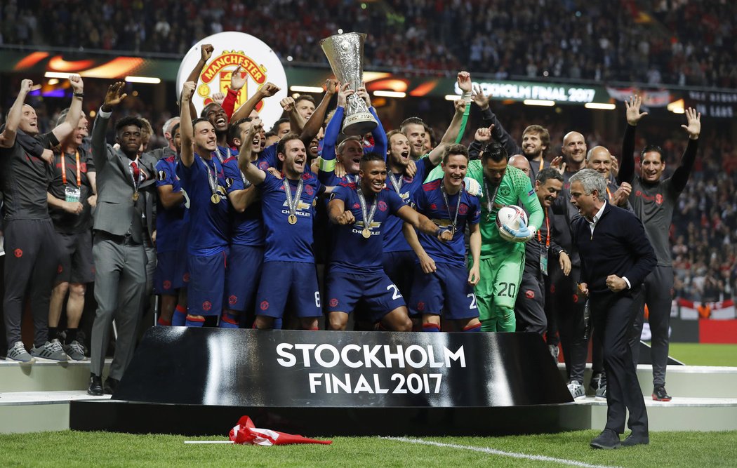 Manchester United slaví vítězství v Evropské lize
