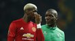 Paul Pogba a jeho starší bratr Florentin v zápase Manchester United - Saint Etienne