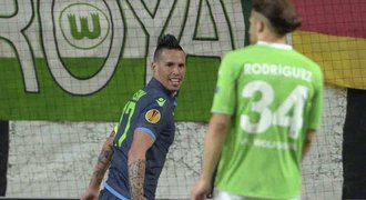 Hamšík v Evropské lize zazářil dvěma góly, Neapol zničila Wolfsburg