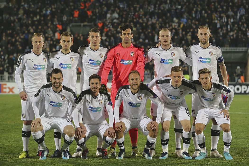 Základní sestava Viktorie Plzeň pro první utkání vyřazovací fáze Evropské ligy na hřišti Partizanu Bělehrad