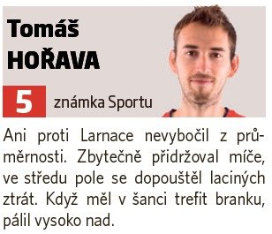 Hodnocení hráčů Viktoria Plzeň z utkání proti AEK Larnaka - Tomáš Hořava