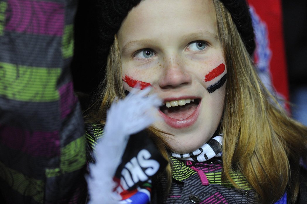 Fanynka Viktorie Plzeň při zápase Evropské ligy s Neapolí.