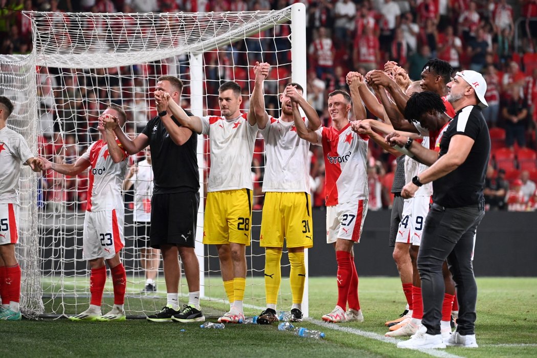 Slavia zvládla úvodní zápas 4. předkola Evropské ligy, doma v Edenu porazila Luhansk 2:0