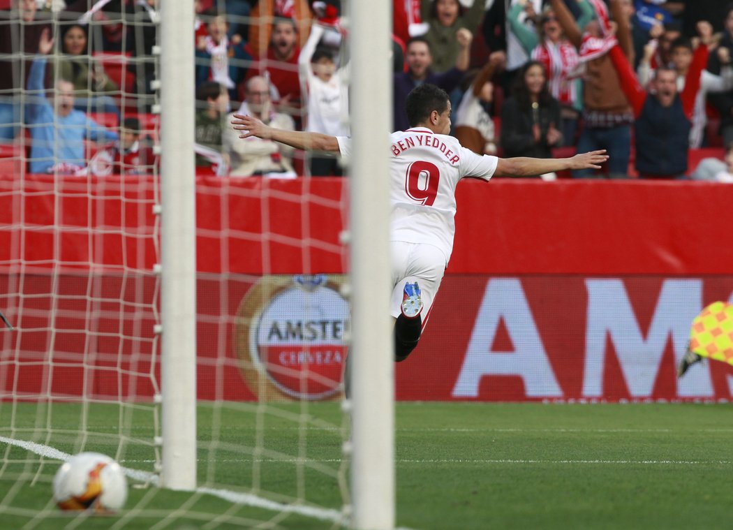 Sevillu za výhrou nad Laziem Řím nasměroval Wissam Ben Yedder, který se trefil ve 20. minutě.