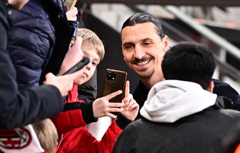 S AC Milán dorazil do Prahy i Zlatan Ibrahimovic