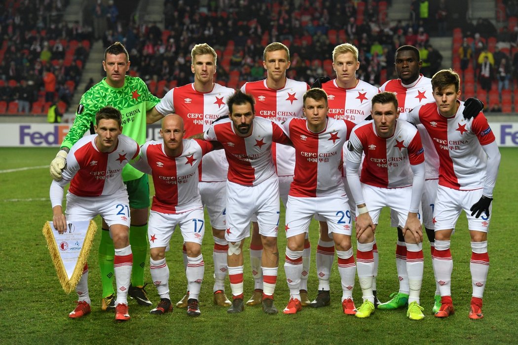 Základní sestava Slavie v utkání Evropské ligy proti Astaně