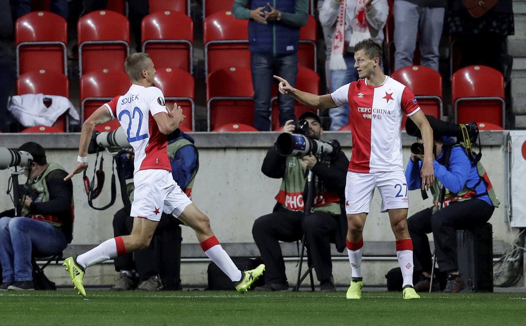 Hned ve druhém soutěžním utkání po návratu do Slavie se prosadil útočník Tomáš Necid