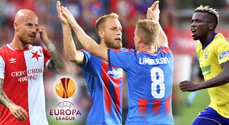 Los EL: Slavii čeká Villarreal a dálky, Plzeň znovu na FCSB, Zlín na východ