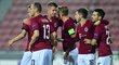 Radost fotbalistů Sparty o vyrovnávací brance proti Lille