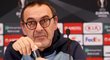 Maurizio Sarri si na tiskové konferenci postěžoval na špatný stav hřiště v Kyjevě