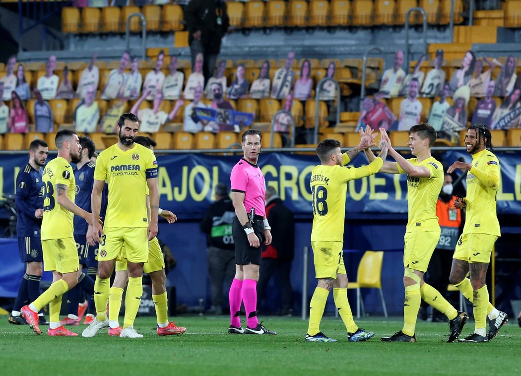 Villarreal si poradil s Dinamem Záhřeb a postoupil do semifinále EL