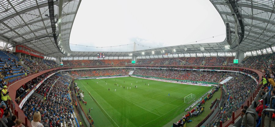 Na tomto stadionu bude Zlín hrát proti Lokomotivu Moskva