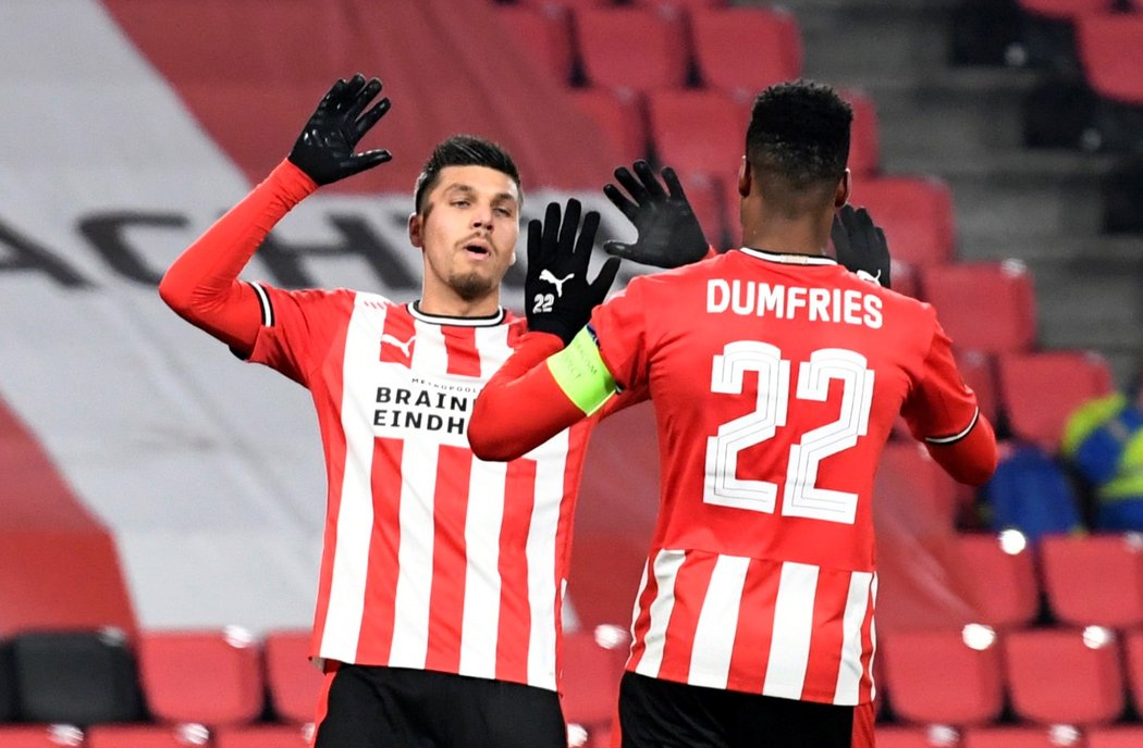 PSV Eindhoven na domácím hřišti rozstříleli Omonii