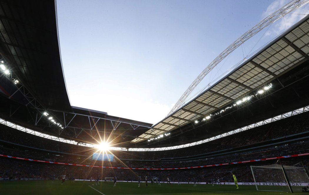 Nádherný pohled na slavné Wembley