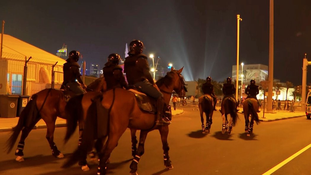 Katarská policie hlídá dění během šampionátu v Kataru