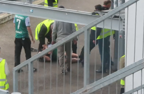 Ochranka na stadionu v Českých Budějovicích napadla fanouška