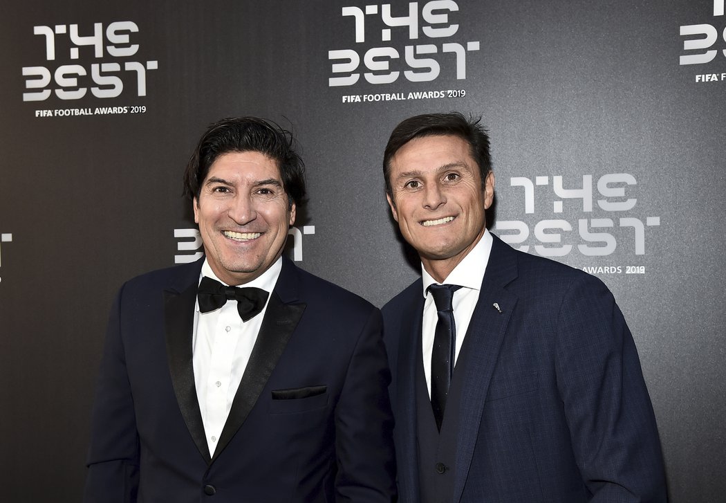 Legendy Interu Milán Ivan Zamorano a Javier Zanetti