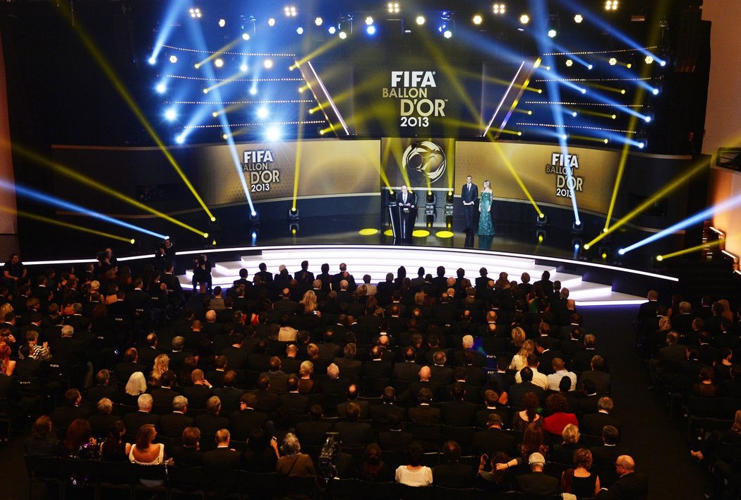 Prezident FIFA Sepp Blatter během slavnostního vyhlášení Zlatého míče pro rok 2013