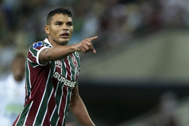 Thiago Silva v dresu Fluminense Thiago Silva v dresu Fluminense