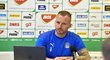 Michal Kadlec na tiskové konferenci před finále Mol Cupu proti Spartě