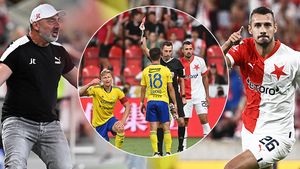 Slavia proti Zlínu: žluté „saně“? Komise měla jasno. Santos zase chyboval