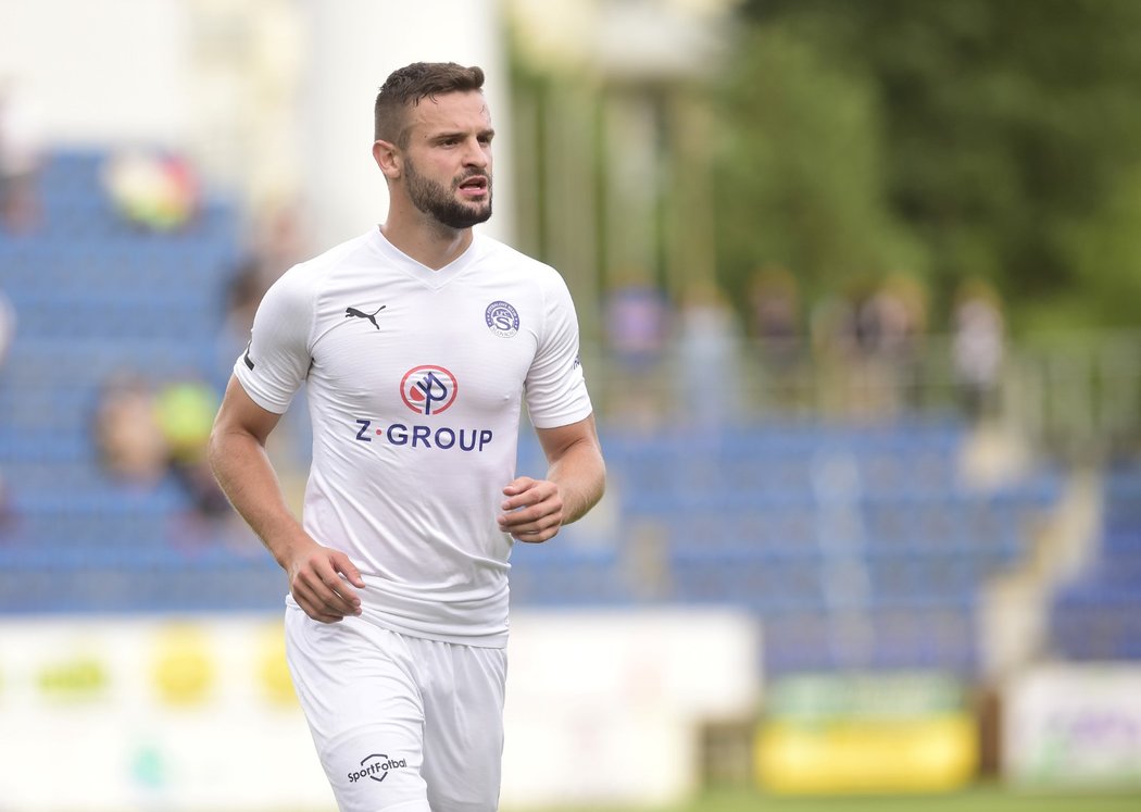 Tomáš Zajíc se stal hrdinou Slovácka v utkání proti Zlínu, které rozhodl jedinou trefou ve 45. minutě