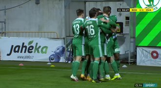 SESTŘIH: Bohemians - Baník 1:1. Góly v závěru, z penalty vyrovnal Novák