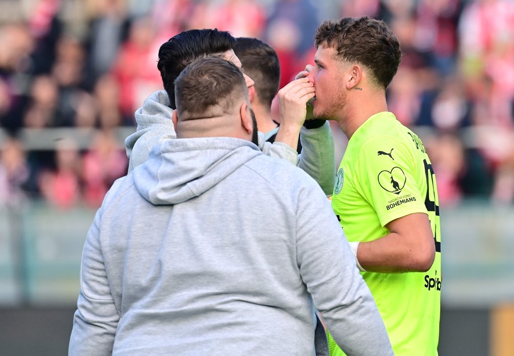 Hugo Jan Bačkovský ještě na podzim chytal v Bohemians