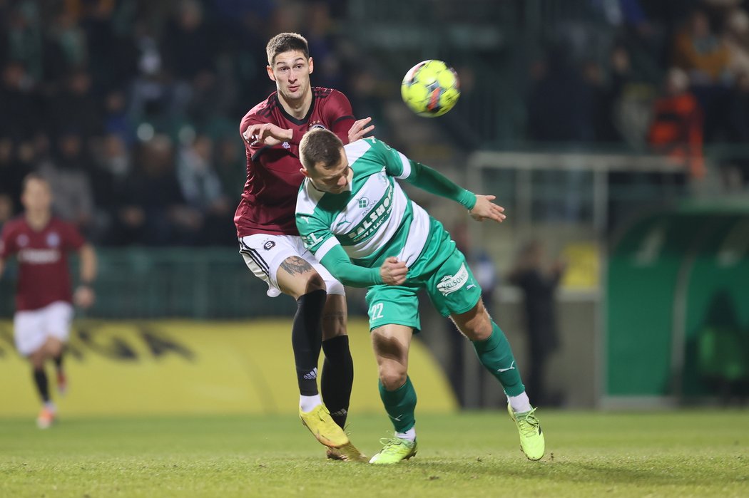 Tomáš Čvančara v utkání na hřišti Bohemians